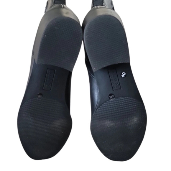 Alfani Women Black Faux Leather Knee-High Riding Boots Size 10W - Picture 5 of 8